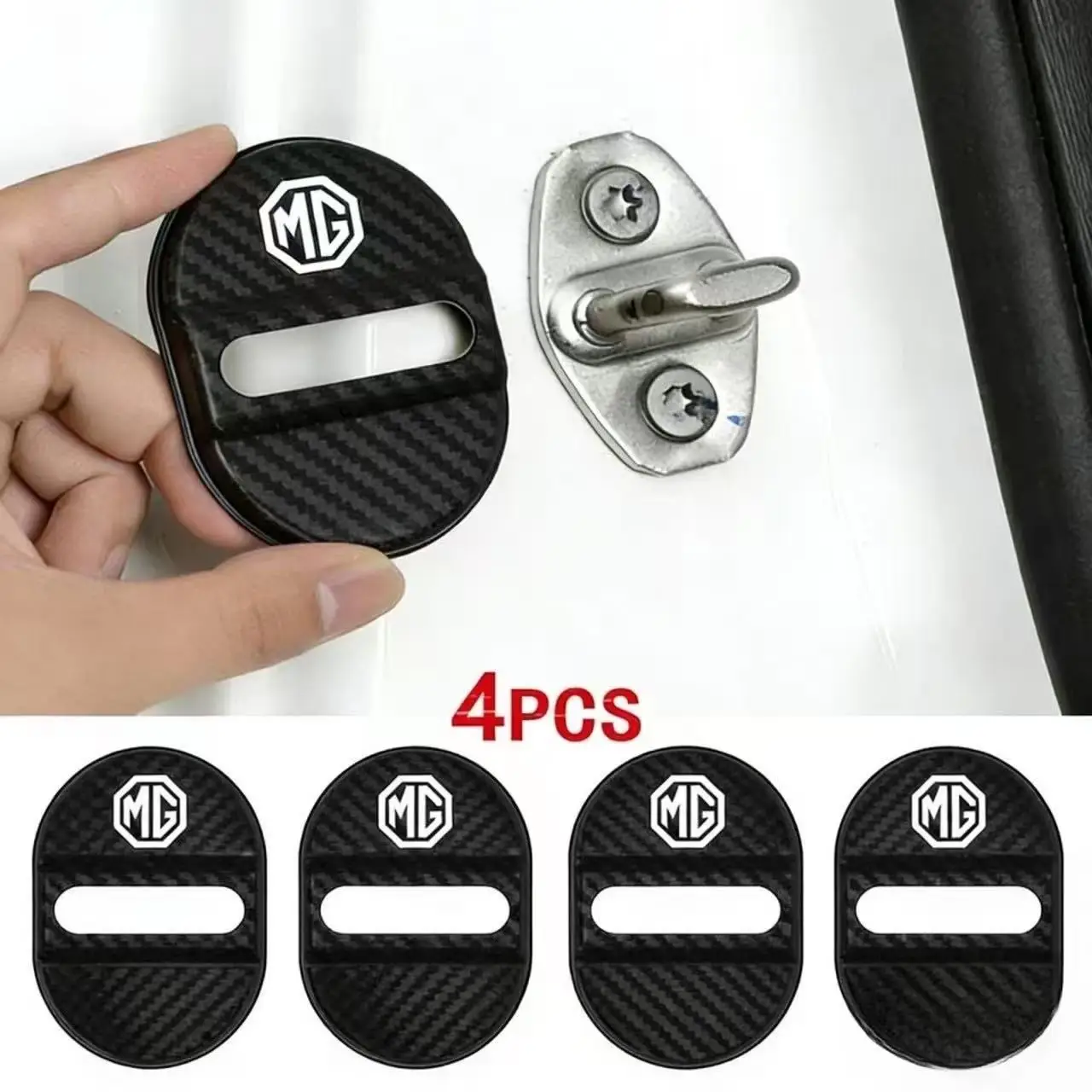 4pcs Car Styling Door Lock Protection Cap Modification Accessory For MG Morris Garages MG 6 3 5 7 TF ZR ZS HS GS GT Hector RX5