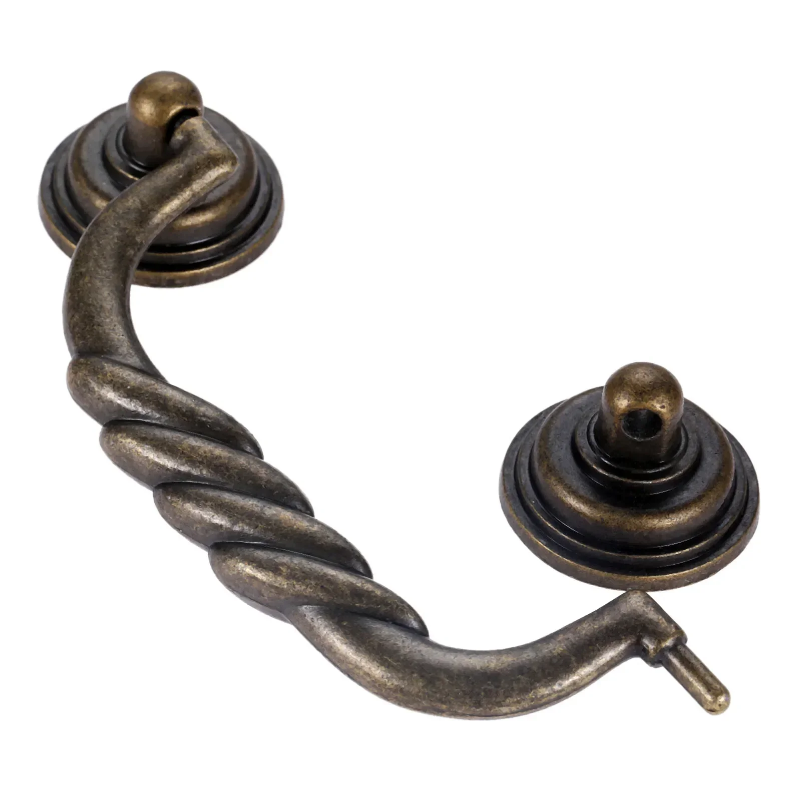 سبائك الزنك العتيقة البرونزية خزانة تسحب مقبض درج مطبخ باب خزانة ملابس مقبض صندوق مجوهرات المقابض 138*50 مللي متر الأثاث الأجهزة #1