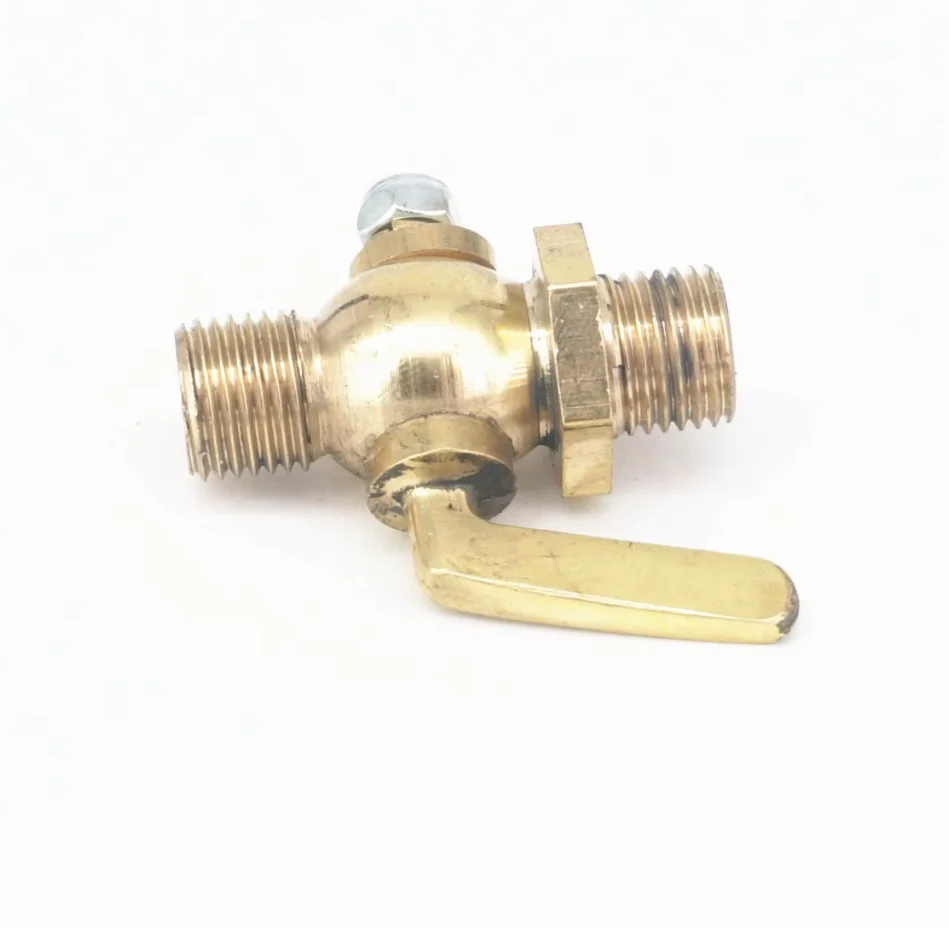 Messing Ablauf Petcock Abschaltung Ventil 1/4 "BSP Außengewinde Für Kraftstoff Gas Öl Luft – Detail 2