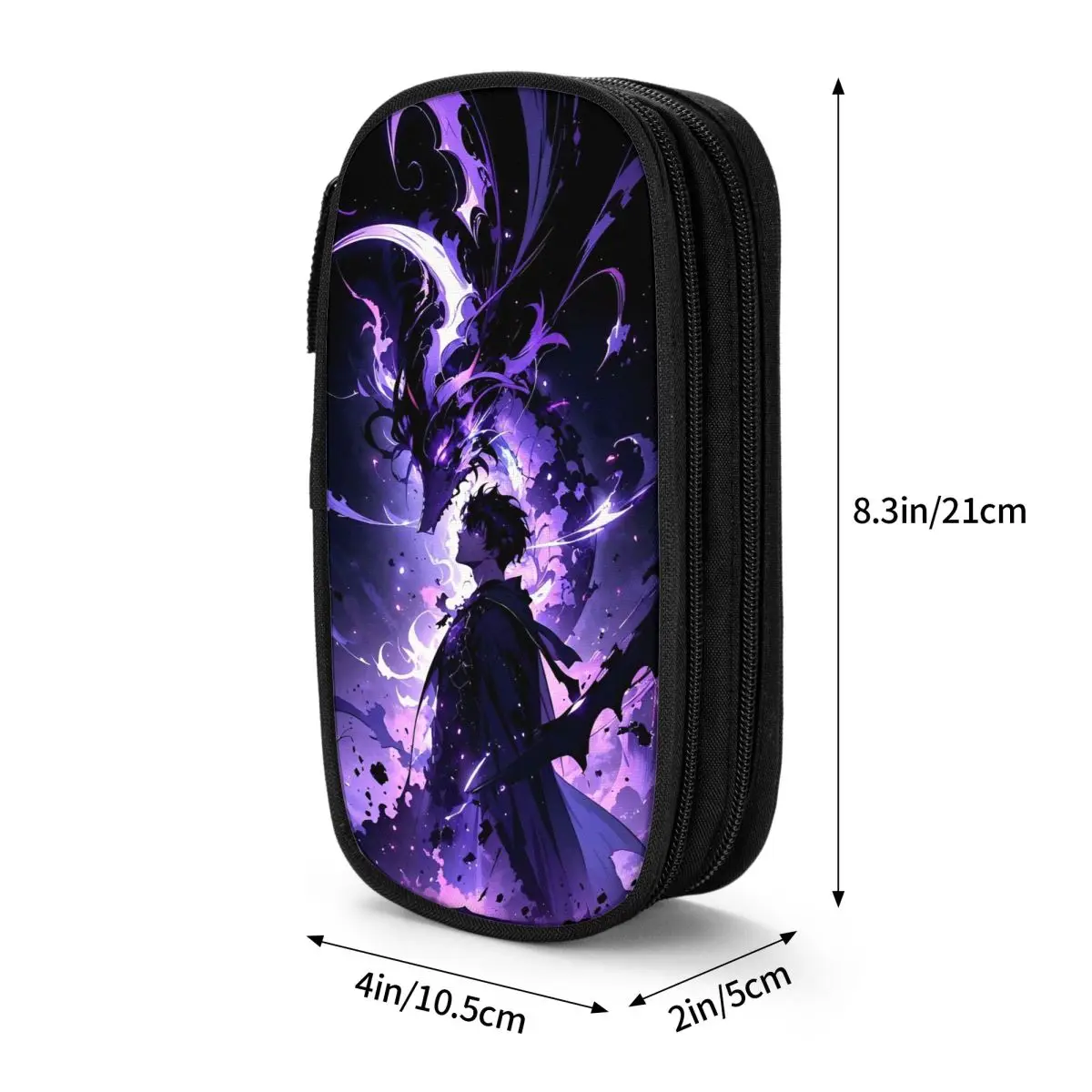 Baru Solo S-ung Jin-woo Kotak Pensil Leveling Kotak Pensil Anime Pena Anak Tas Penyimpanan Besar Perlengkapan Sekolah Hadiah Alat Tulis