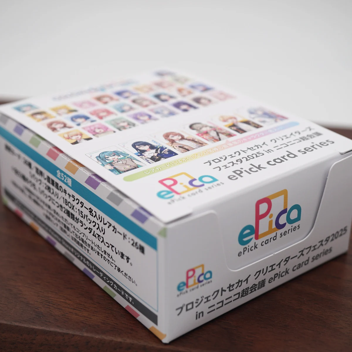 مشروع SEKAI Niconico 2025 لعبة Wonderlands WS Leo Need Vivid BAD SQUAD VBS 25 Nightcord MORE MORE JUMP EPICA Epick Card Pack