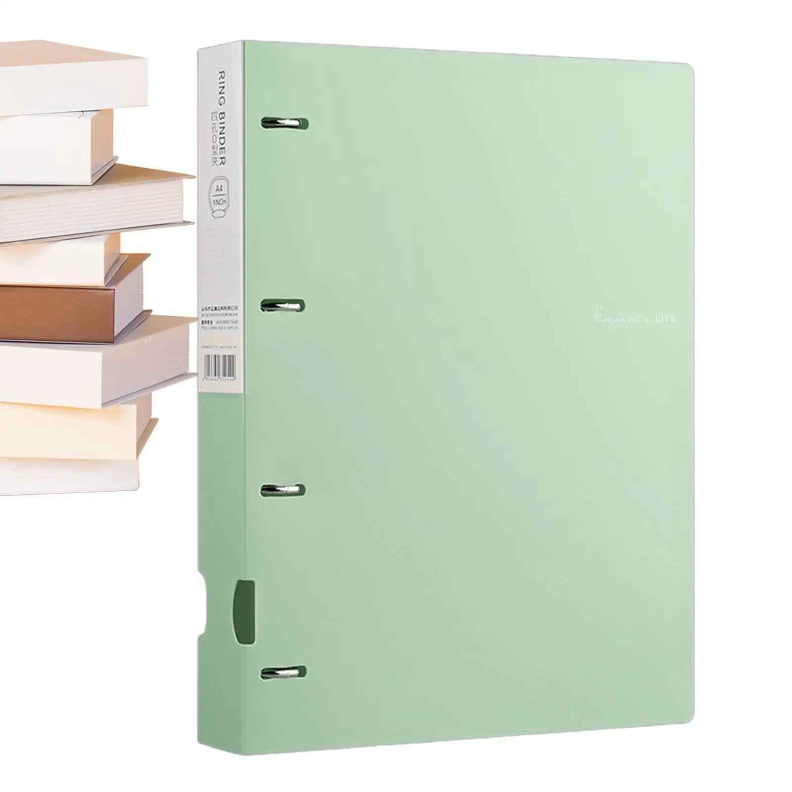 

A4 File Folder A4 Letter Size 4 Ring Binder 12 X 10 Inch Work Folder for Office School Recipe Letter Artwork Paper Organization