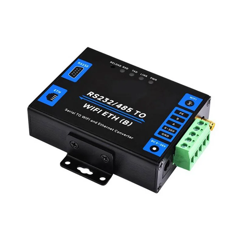 

N09R-Промышленный последовательный сервер RS232/485 для шлюза Wi-Fi и Ethernet Modbus, шлюз MQTT, обычный сетевой порт