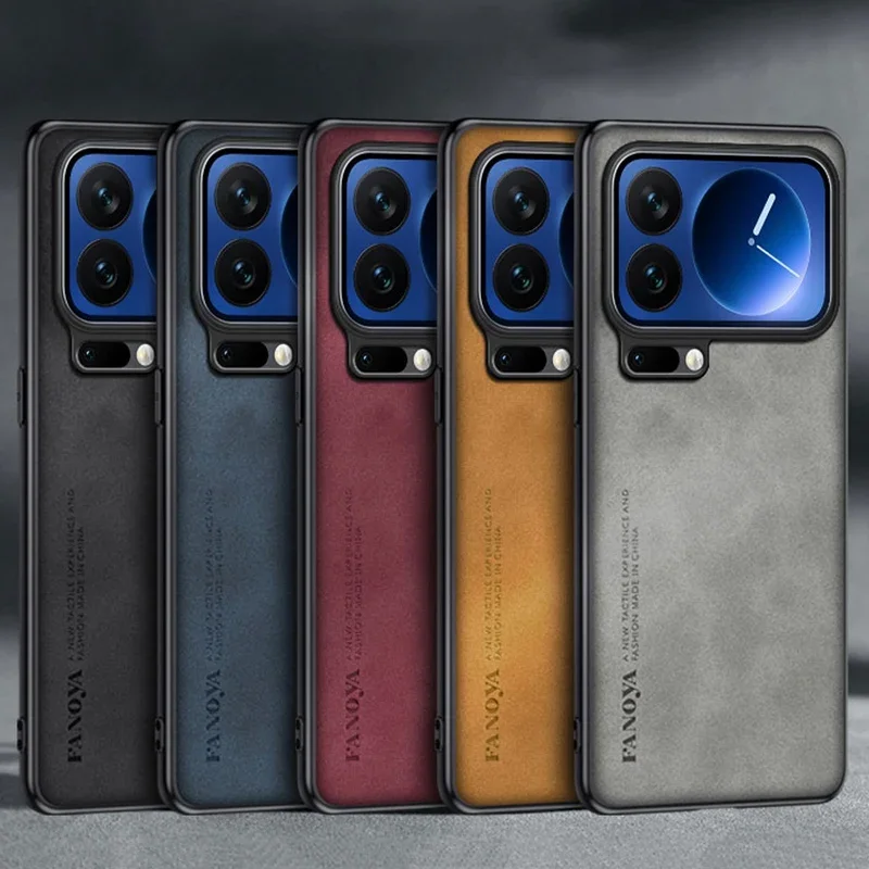 EUCAGR Für Xiaomi Mi 17 Pro Max Fall Luxus PU Leder Telefon Fall Für Xiaomi 17 Ultra 17 Pro mi 17 Zurück Abdeckung Silikon Schutz