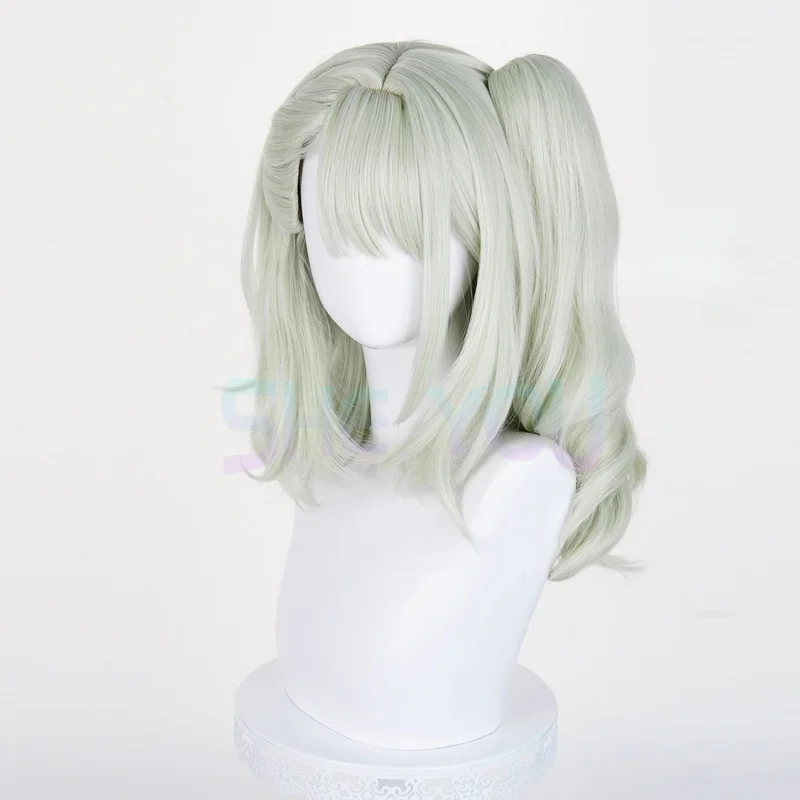 Zenless Zone Zero Virtual Idol شعر مستعار كوسبلاي لعبة Zenless Zone Zero Cosplay شعر مستعار نسائي لطيف أخضر فاتح على شكل ذيل حصان