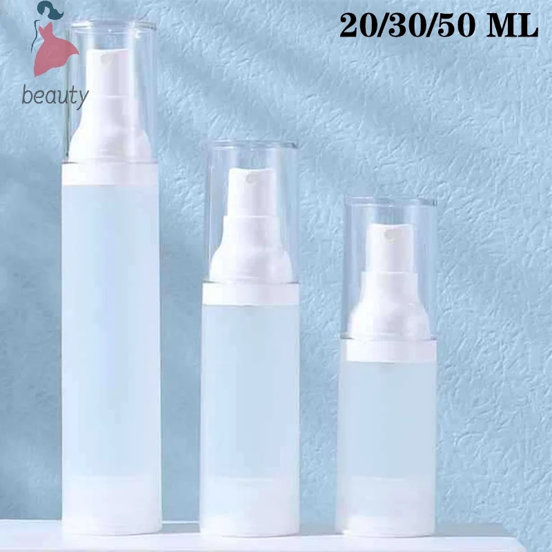 Limpar Airless Cosméticos Creme Bomba Garrafa, Dispensador de Tamanho de Viagem, Maquiagem Container para Creme Gel Loção, 20ml 30ml 50ml