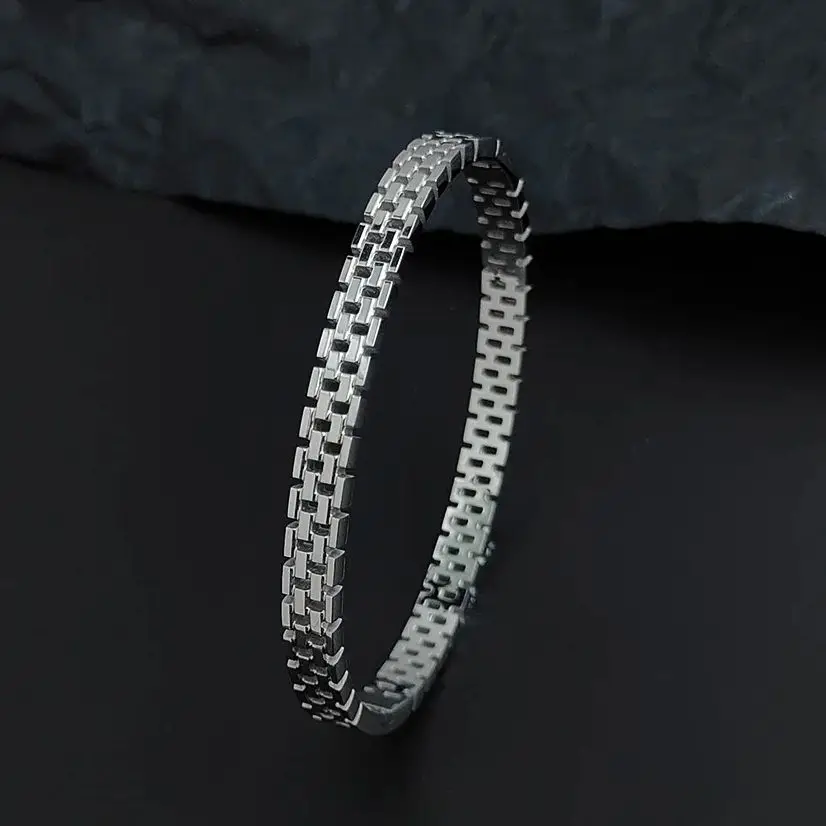 

Unique and original block-shaped bracelet. Fashionable and Simple Wedding Party Jewelry The gift for the wife