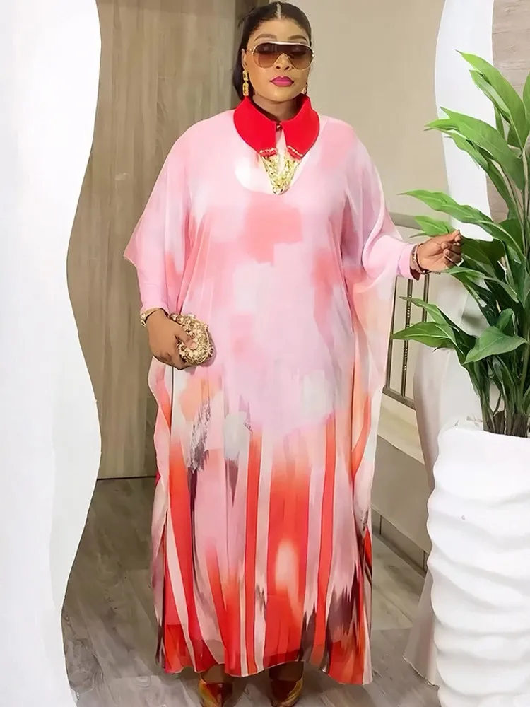 

African Dresses For Women Vetement Femme Dashiki Abaya Maxi Dress Africa Clothes Dashiki Ankara Dresses 2025 Summer Autumn New