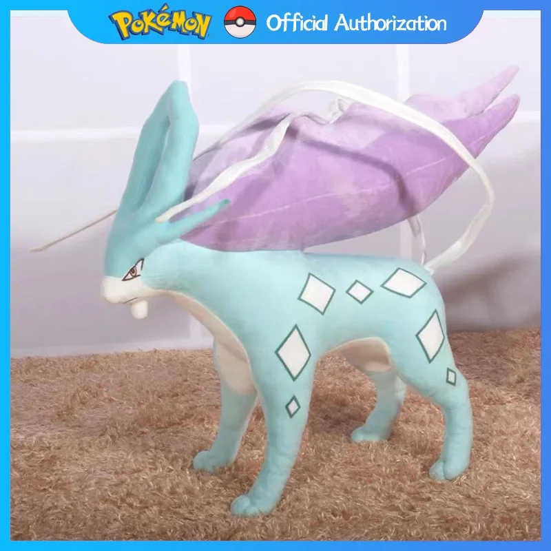 

Pokemon Suicune Plush Toy Cute Cartoon Stuffed Doll Collection Souvenir Anime Three sacred Kawaii Pokémon Toys Birthday Gift