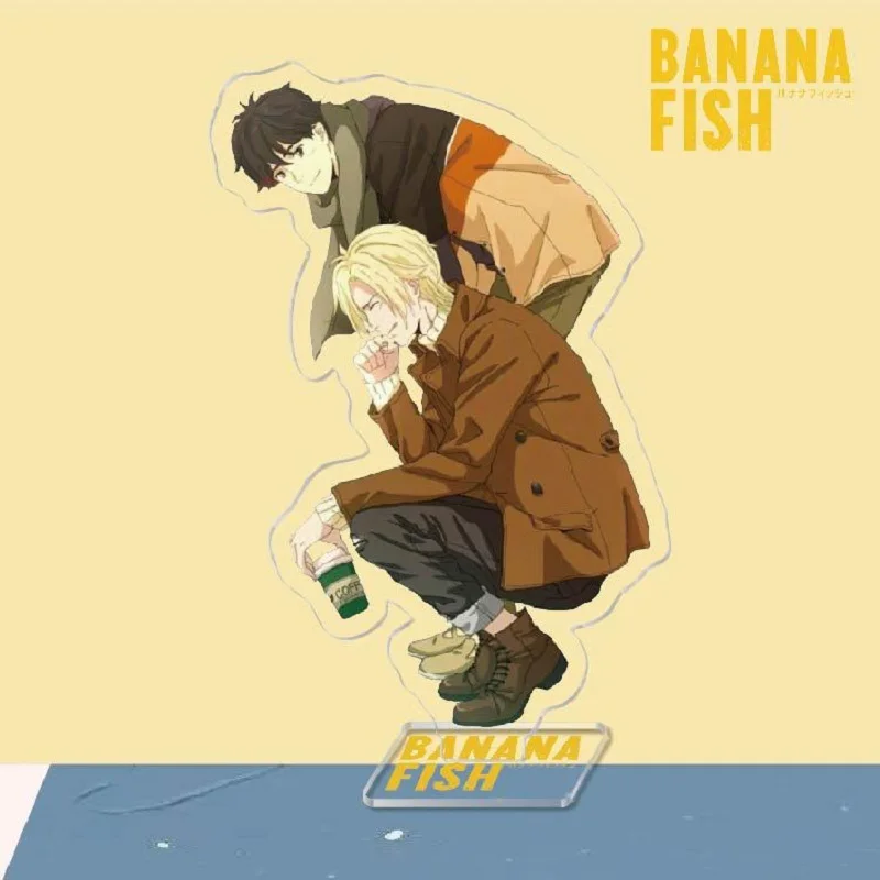 Anime BANANA FISH Hot Figures Ash Lynx Shorter Wong Cosplay Acrylic Stands Model Creative Plate Desk Decor Prop Birthday Gift