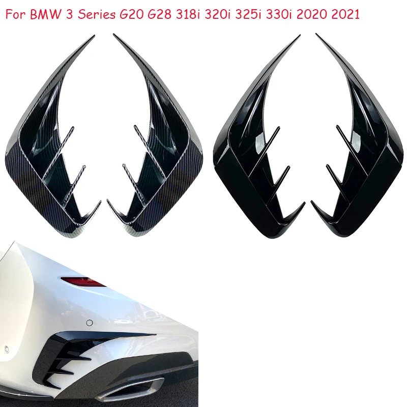 

For BMW 3 Series G20 G28 318i 320i 325i 330i 2020 2021 Car Accessories Side Air Vent Outlet Cover Trim Rear Bumper Lip Spoiler