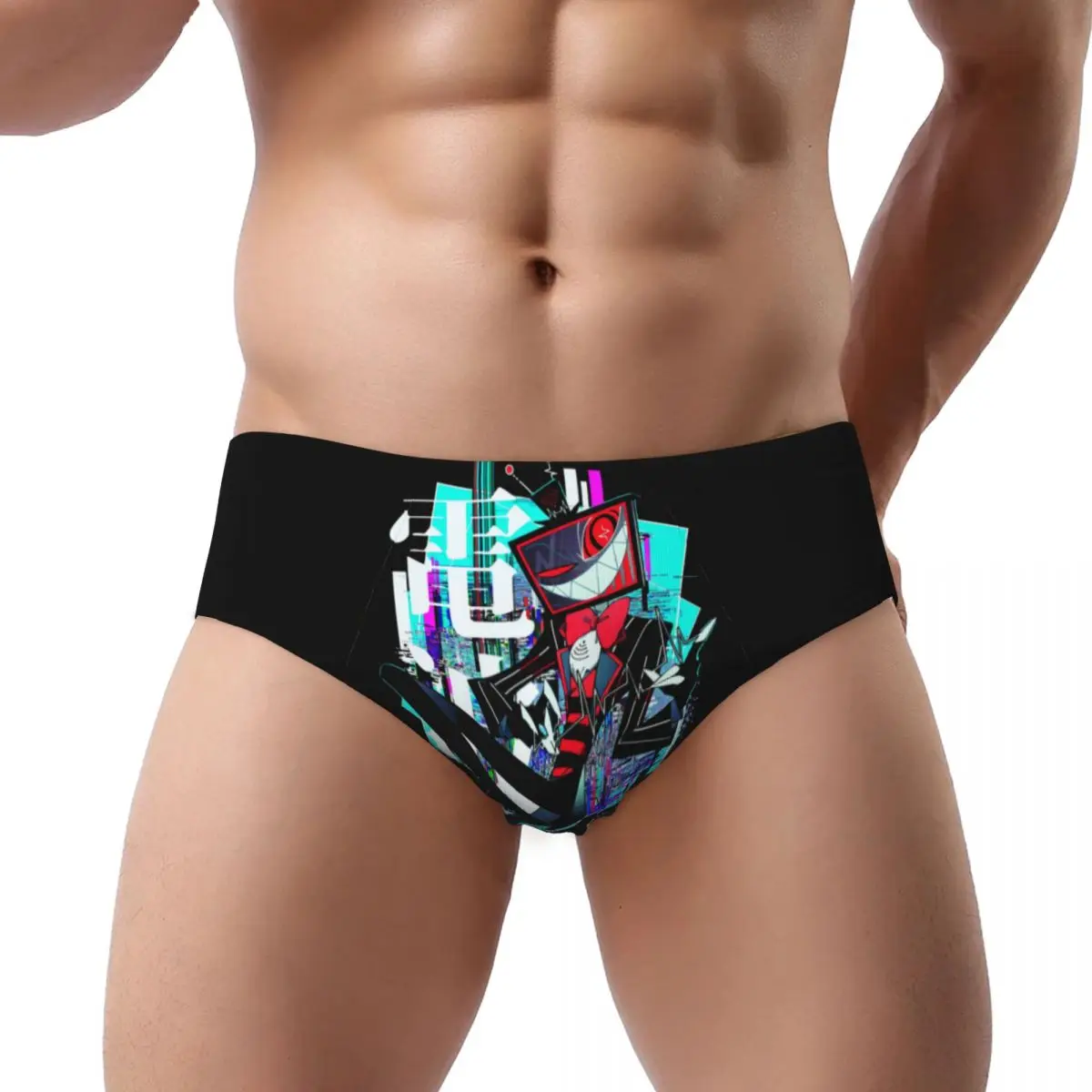 

Custom Men Hazbins Anime Animation Hotel Vox Underpants Breathable Briefs Underwear