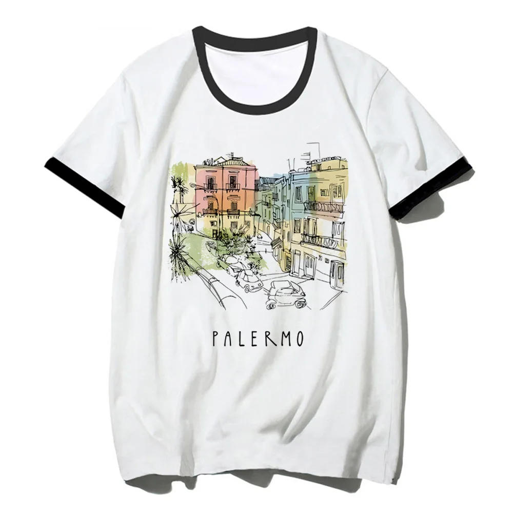 

Italiano t-shirts women Japanese summer funny t shirt girl manga clothes