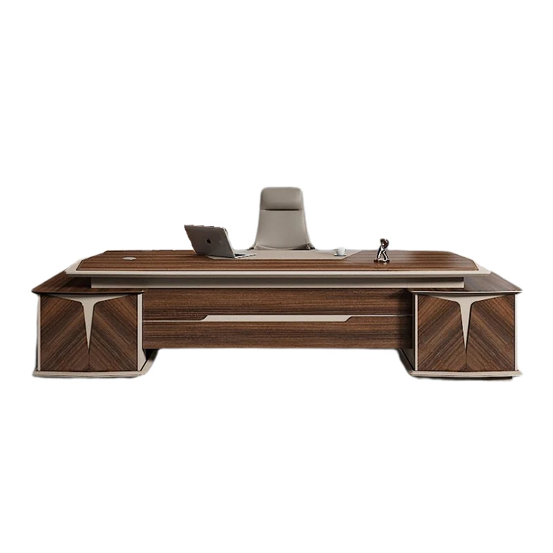 

❀zz Custom Modern Office Furniture L-shaped boss Manager Direcors Desk Table with Side Table^