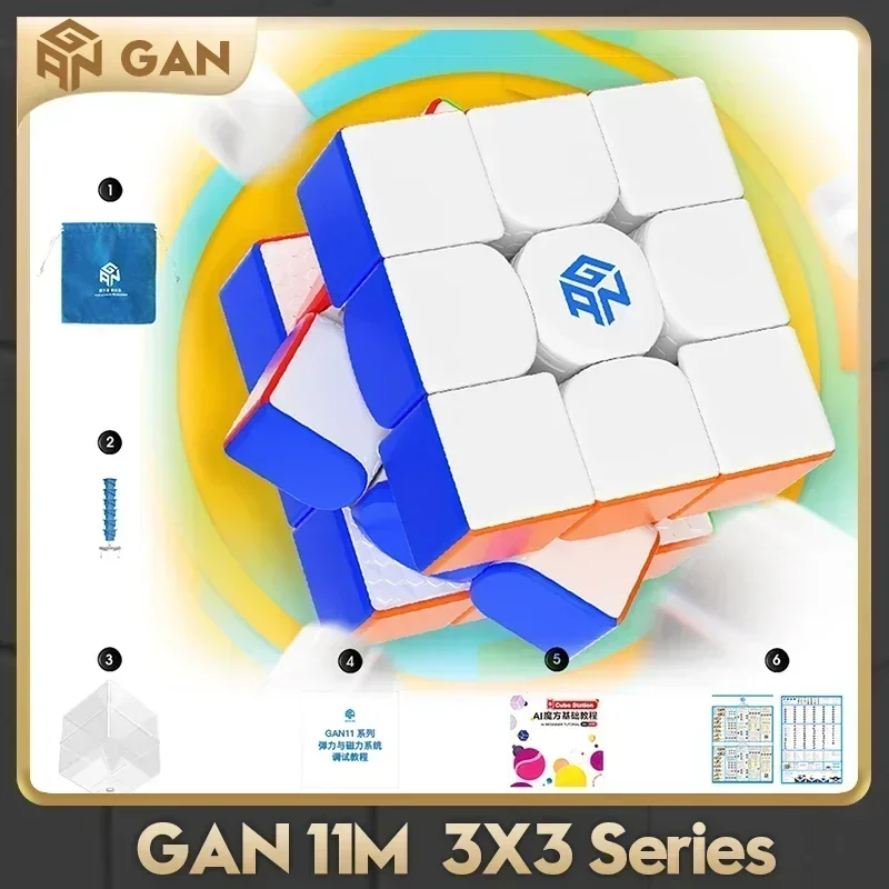 

GAN 11 M Air 3x3x3 Магнитная Магия] скоростной 11 Duo куб профессиональный GAN11 Магнитный пазл 11 M игрушки для детей