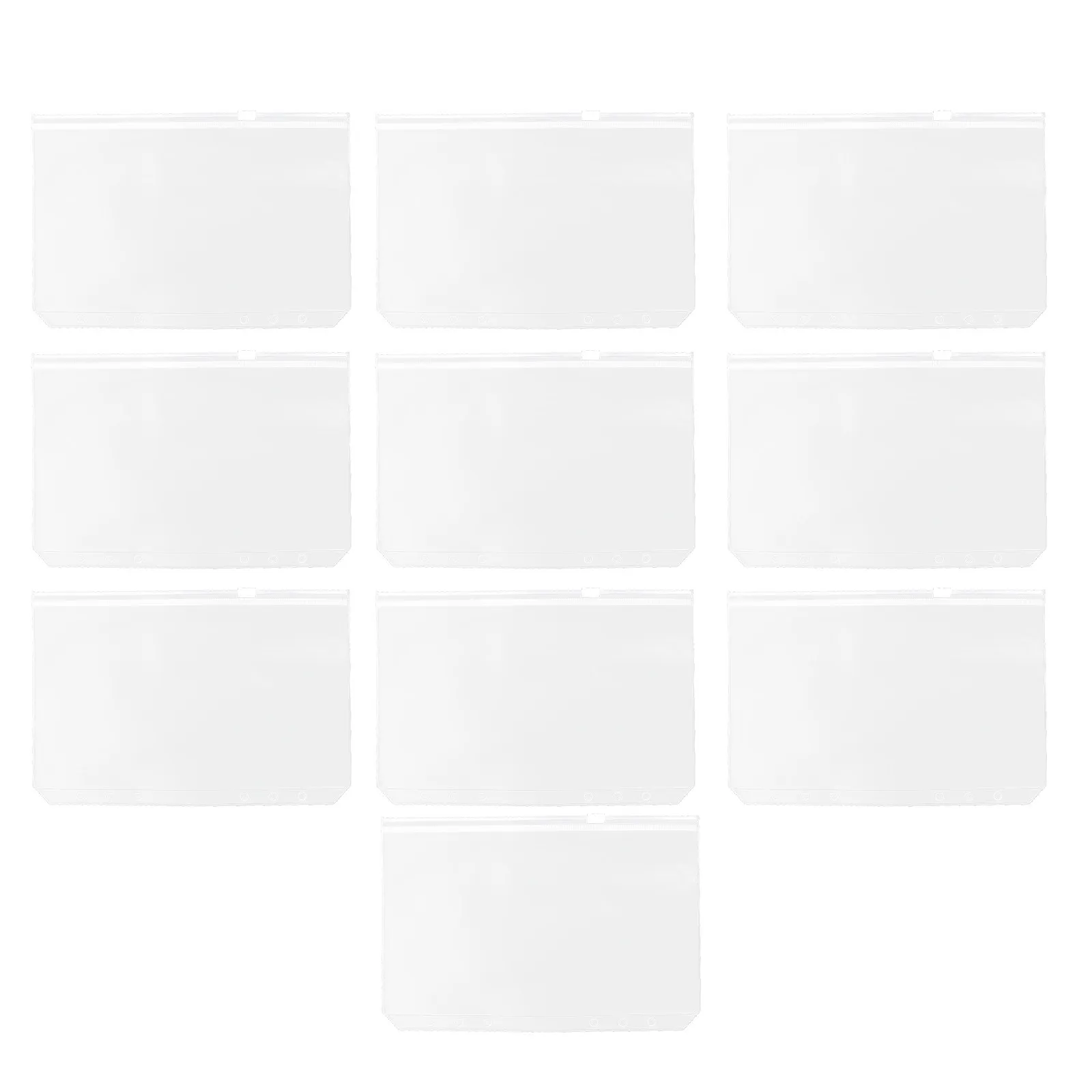 

10 шт. прозрачных пакетов для документов на молнии, органайзеры для файлов, сумки для хранения документов для офиса и школы