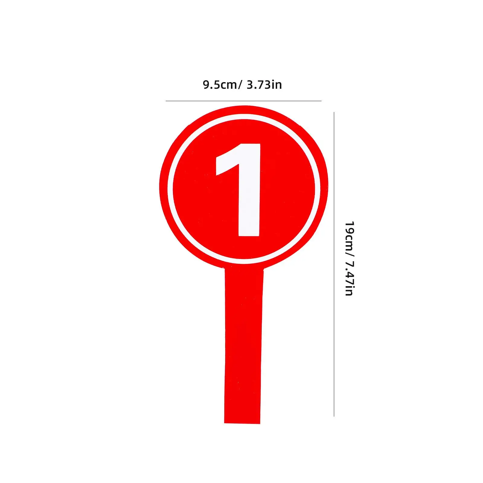 10 Pcs Number Plate Whiteboards Handheld Score Paddles Scoring Poster Auction Paddles Practical Boards Safe Competition
