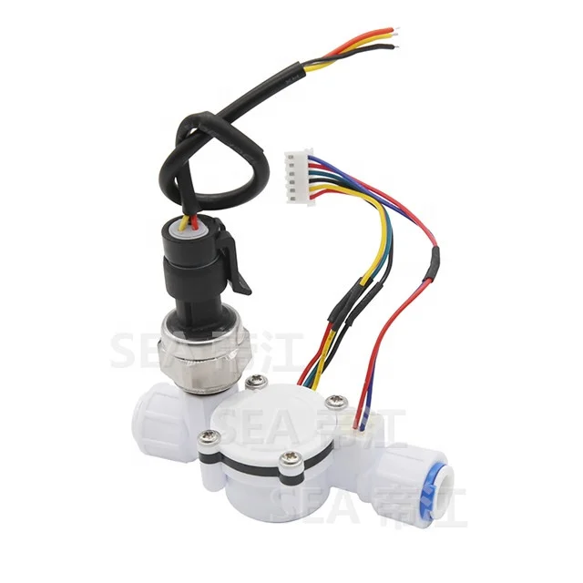 SEA Combination Sensor With 0.5MPA Pressure Sensor 4 In 1 Hall Sensor Detection Of Liquid Flow/Temp/TDS/Pressure Multi Function