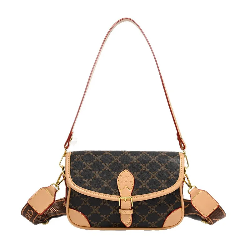 

2025 Monogram Shoulder Bag, Niche Top Handle Purse for Women, Versatile Crossbody Tote, Day-to-Night Commuter Bag