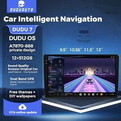 MEKEDE DUDU7 A7870-888 Araba Radyo 9.5/10.36/11.5/13 Inç Dokunmatik ekran GPS FM Multimedya Video MP5 Çalar Evrensel Carplay Otomatik