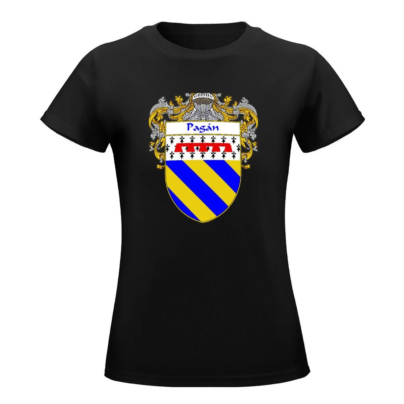 Pagan Coat of Arms/Family Crest T-Shirt tees summer tops Short sleeve tee t-shirt dress for Women sexy