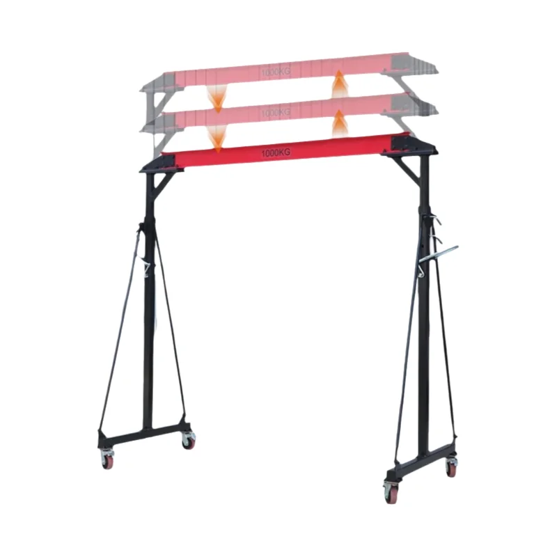1/2 Ton Small Gantry Crane Detachable and Movable Lifting Gantry Crane Trackless Simple Winch Lift Hoist