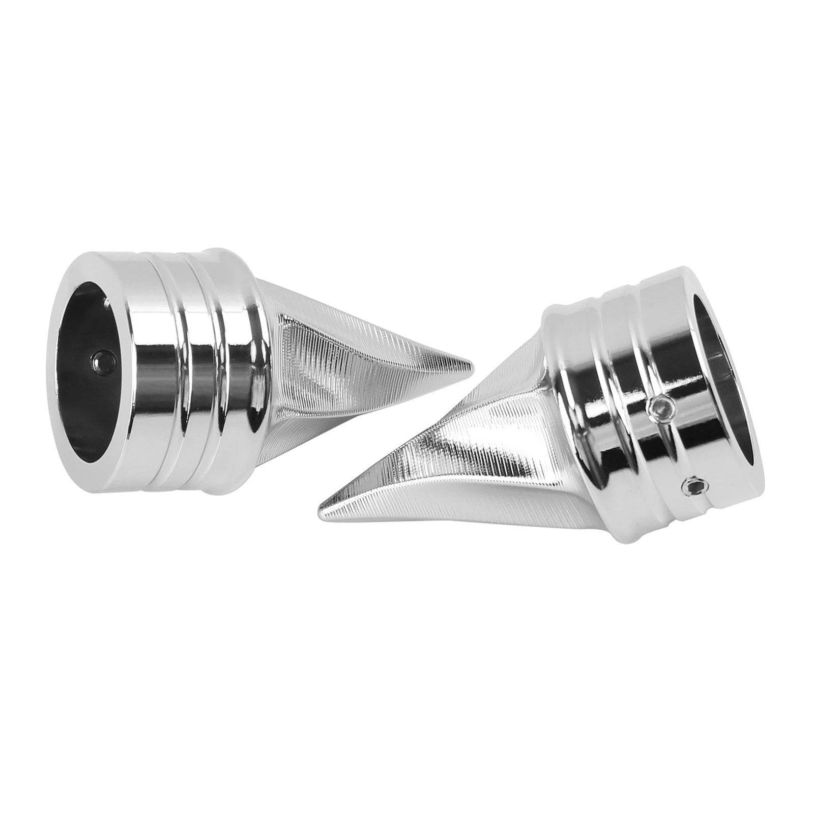 Motorcycle Chrome Front Axle Cap Nut Covers Twisted Caps For Harley Sportster Touring Road King FLHX Dyna Softail Fat Boy 08-23 view 3