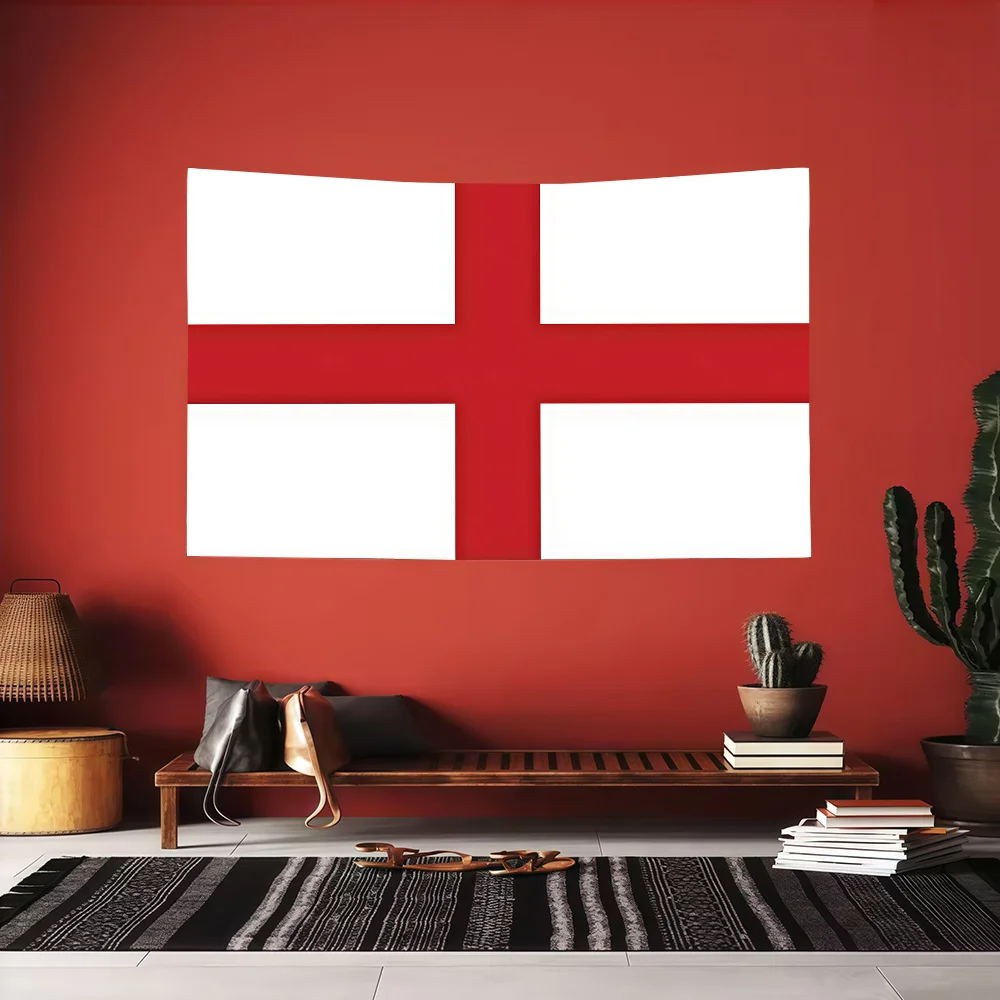 الصليب الأحمر المملكة المتحدة إنجلترا العلم العلم الديكور الفن نزهة حفلة المنزل معلقة التخييم في الهواء الطلق راية الحفلات