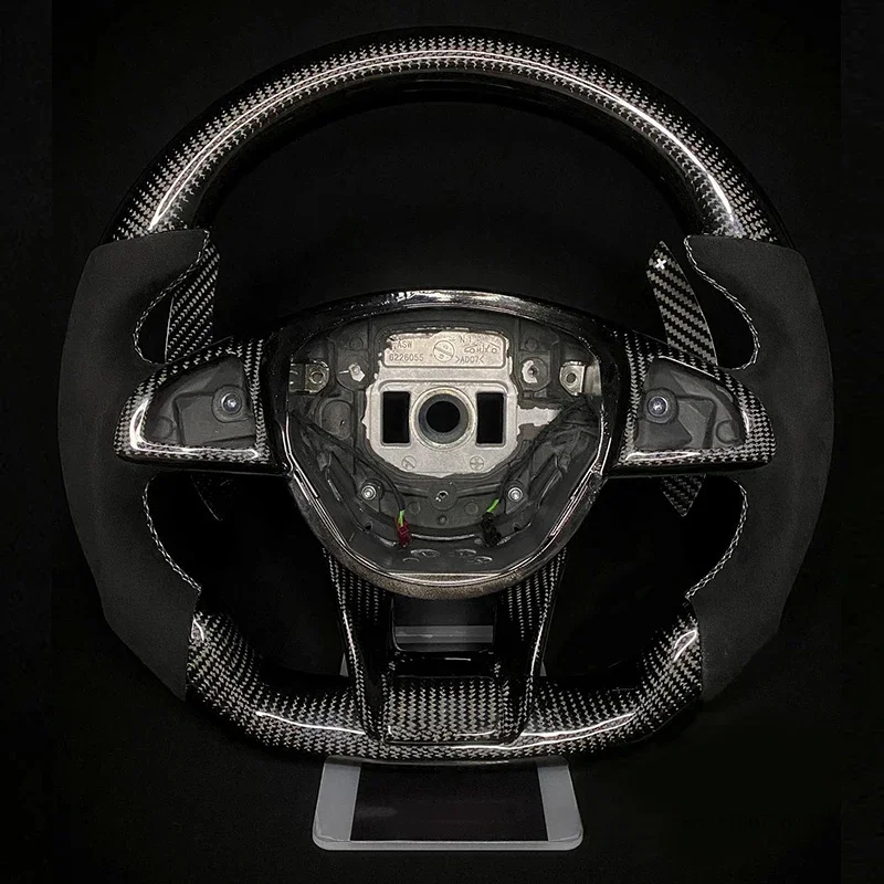 

Carbon Fiber LED Forged Leather Steering Wheel Fit For Mercedes-Benz AMG W203 W204 W205 W212 W213 CLS W218 W222 C300