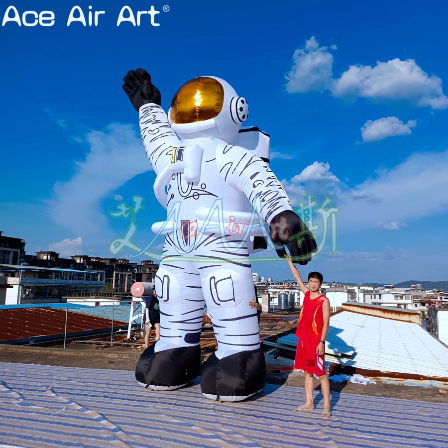 Giant Various Beckoning Inflatable Spaceman Astronaut Character Model with Air Blower for Advertising for Sale