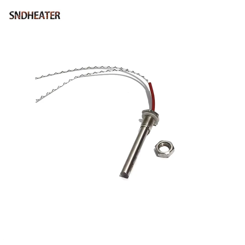 SNDHEATER 12V/24V M16 Cartuccia Filettatura Elemento Riscaldante Dell'acqua 12x100MM 50W/100W/150W/200W/300W Resistenza Industriale Riscaldatore asta