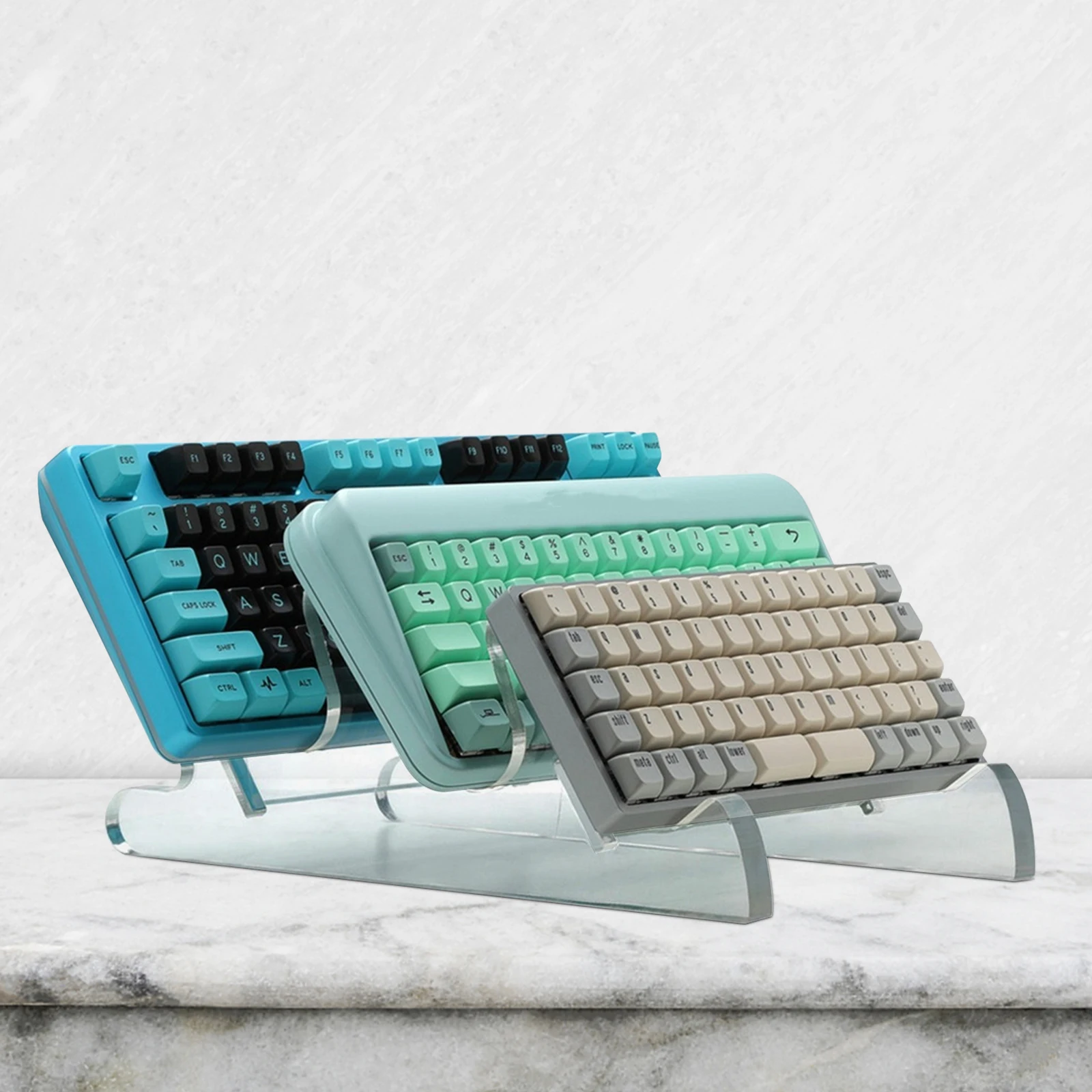 

Acrylic Keyboard Stand Sturdy Ergonomic Computer Holder Transparent Display Storage Musical Instruments Keyboard Rack