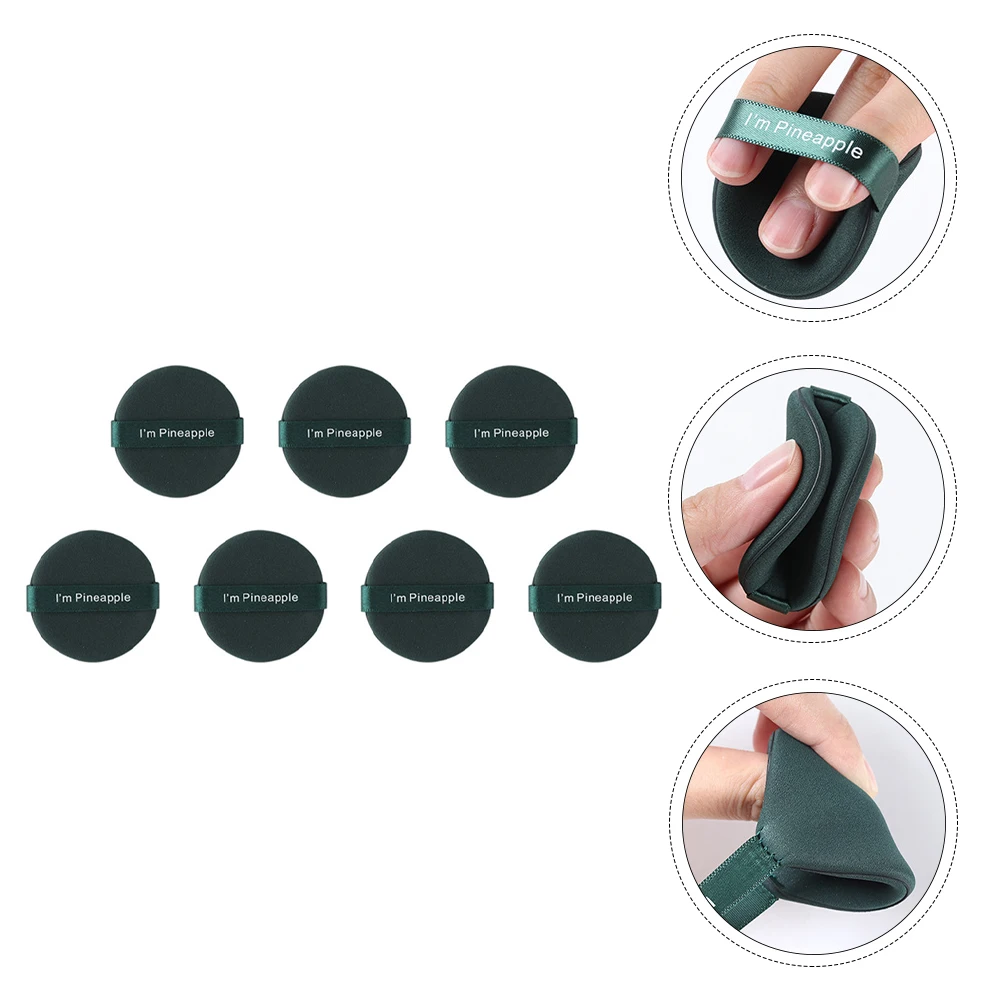 

7pcs Makeup Sponge Wet Dry Dual Use Loose Powder Tool Facial Powder Puff For Oily Skin Comfortable Texture Saves