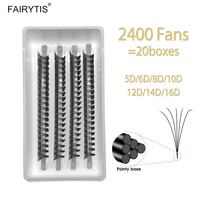 FAIRYTIS 2400 Fans Point Base Premade Fans Lashes 5D 6D 8D 10D 12D 14D 16D Faux Mink Russian Volume Eyelash Extension Supplies