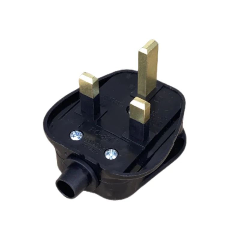 UK Male Replacement Rewireable 3Pin Type G Plug Electric Outlets Schuko British  Power Adapter Extension Cord Connector Plug