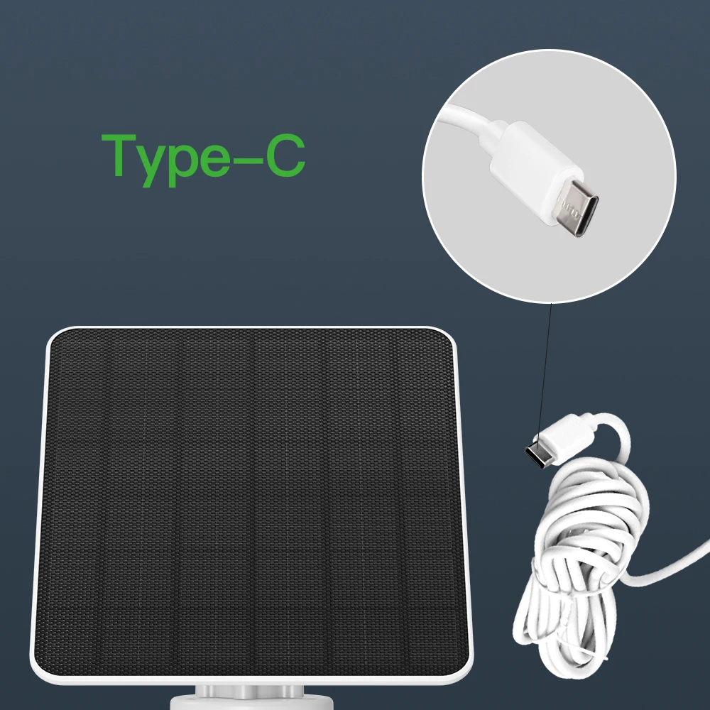 3W 6W 5V pannello solare Micro Type-C celle solari per esterni caricabatterie pannelli solari per telecamera IP di sicurezza/piccolo sistema di illuminazione domestica