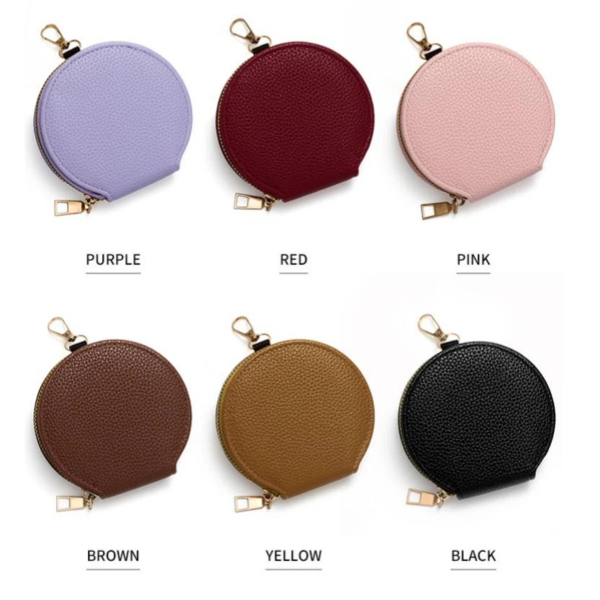 Women Zipper Small Coin Purse Multifunctional Key Bag Storage Case Keychain Travel Bag Pendant Bag Accessories Portable Pouch