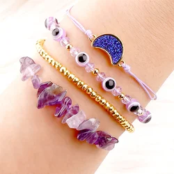 Christmas Gifts Turkish Jewelry Women Devil'S Eye Bead Bracelet Luxury Bangles Rope Braided Bracelets Aliexpress 99cents Items