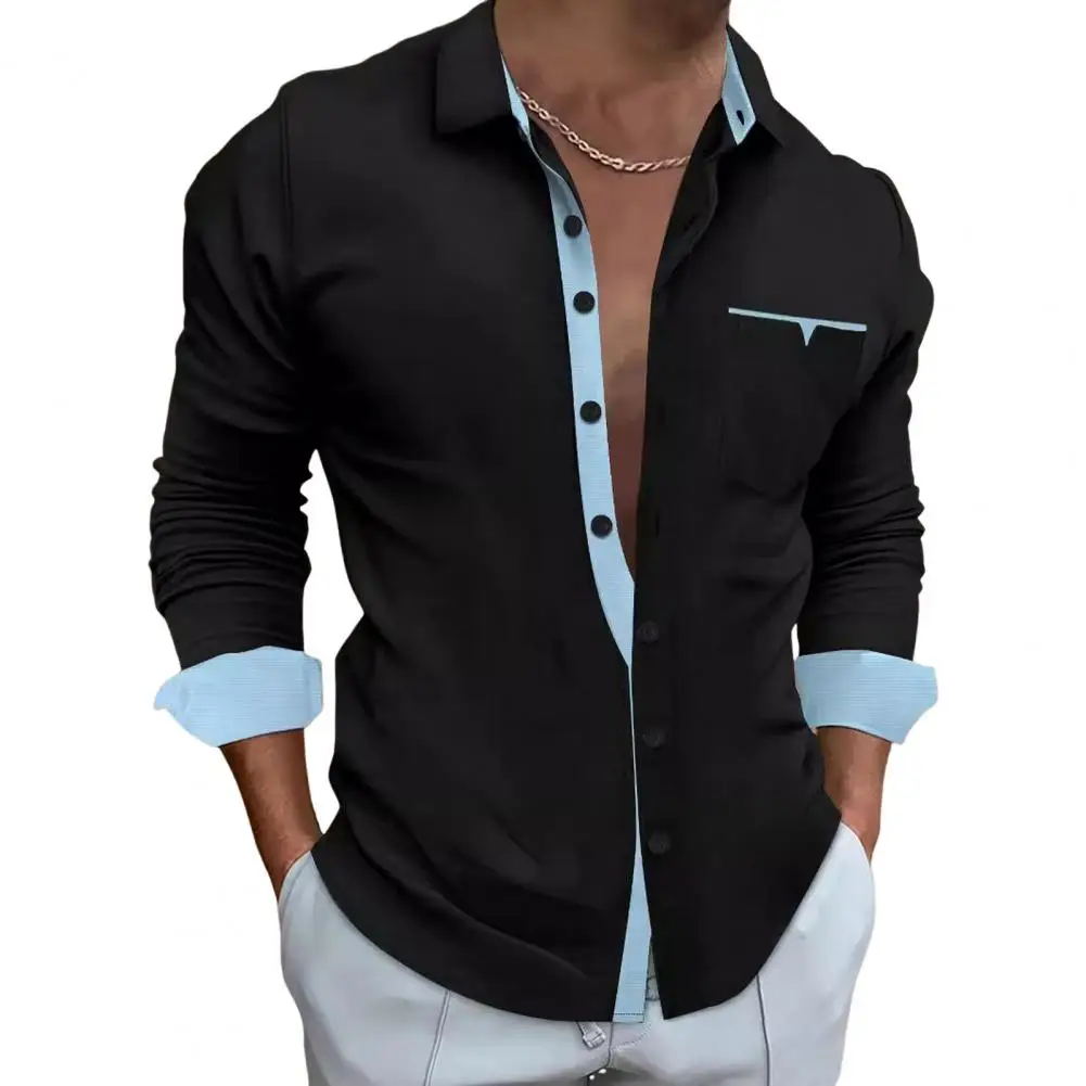 Men's Casual Short Sleeved Shirt Office Fashion Threaded Collarr T Shirt Men's Breathable Shirt Men's Clothing Summer