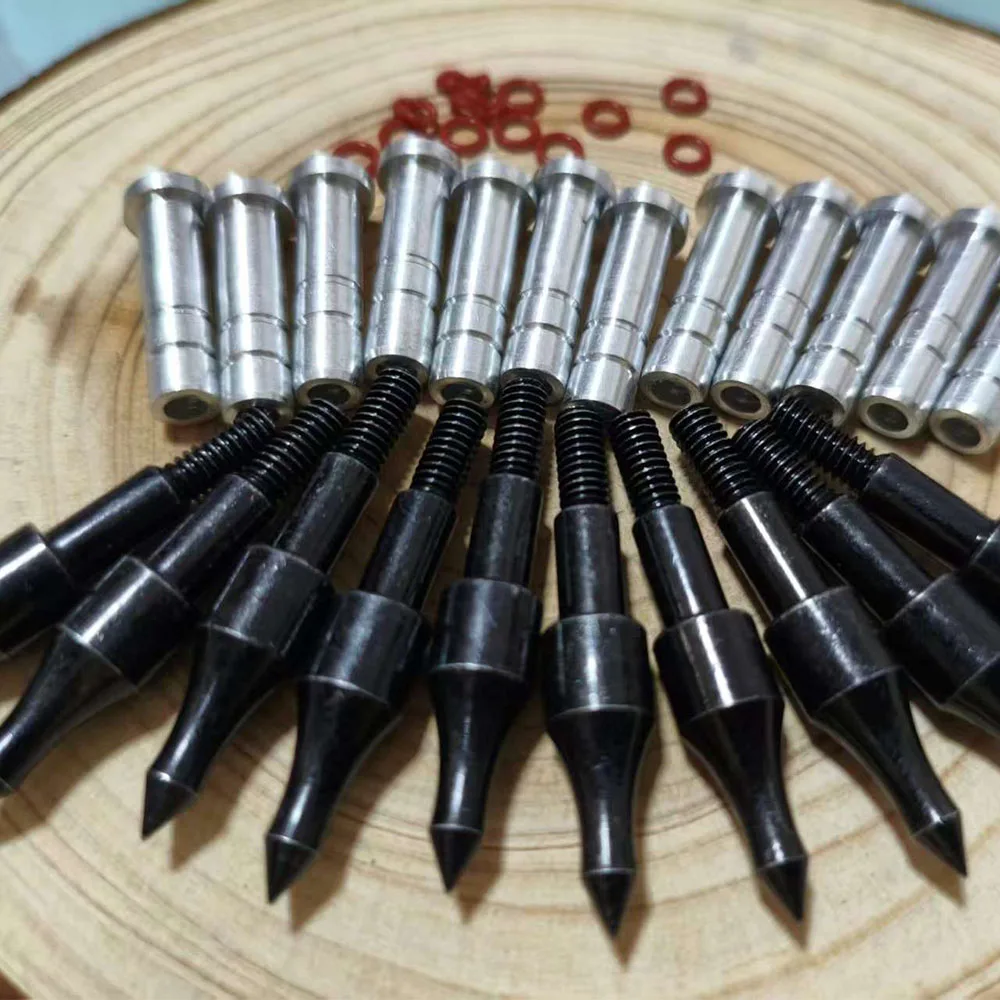 الرماية 100 الحبوب السهم نصائح نقاط و 6.2 مللي متر المسمار إدراج رؤوس السهم استبدال برودهيدس السهم لقوس الصيد الهدف 12-48 قطعة #2