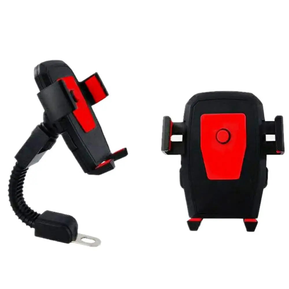 Support de téléphone pour rétroviseur de moto, support de téléphone pour scooter, rotation à 360 degrés, universel et résistant