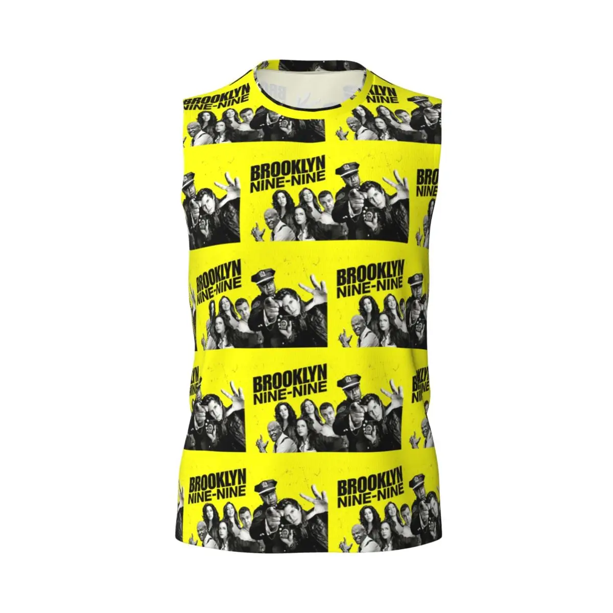 Brooklyn Nine-Nine Men Printed Sleeveless T-shirt Casual Hip Hop Street Style Beach Holiday Tank Tops