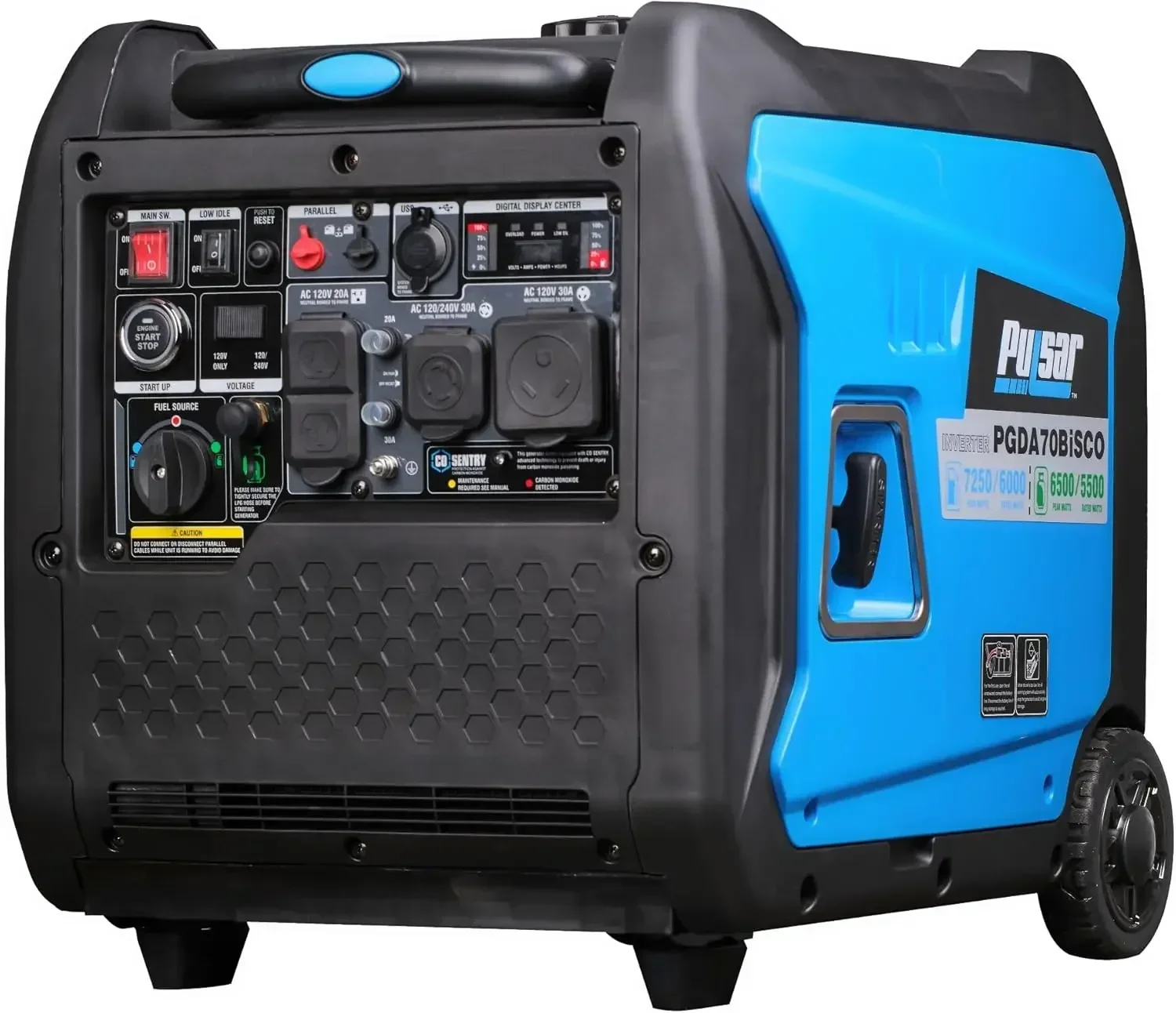 Watt Super Quiet Dual Fuel Inverter Generator with Remote Start