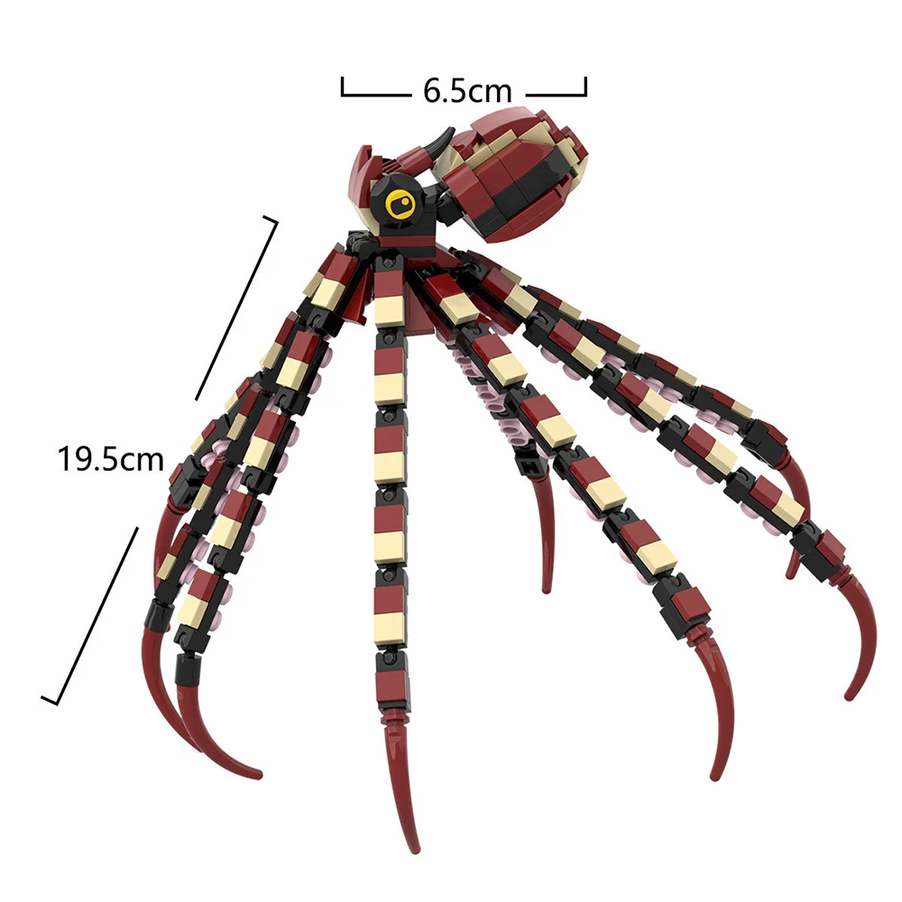 Mimic Octopus Blocks Model Toys MOC Engineer Learning Building Blocks Animals Kits DIY Assembly Bricks Technology Gadget