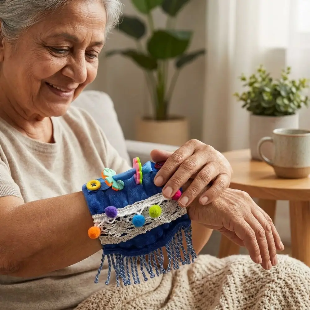 Multi-sensory Stimulation Alzheimer's Sensory Arm Fidget Sleeve Skin-friendly Decompress Sensory Calming Blanket Arm Pillowcase