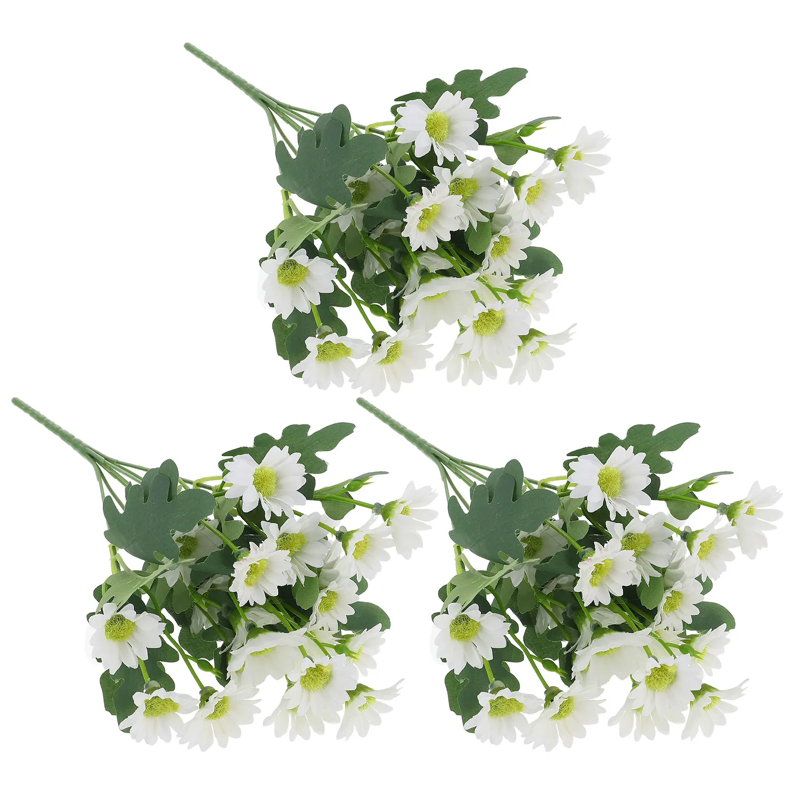 

3pcs Artificial Daisy Home Decor Fake Flower Plastic Realistic Vivid Wedding Bedroom Exquisite Daisy Decor Plant nament