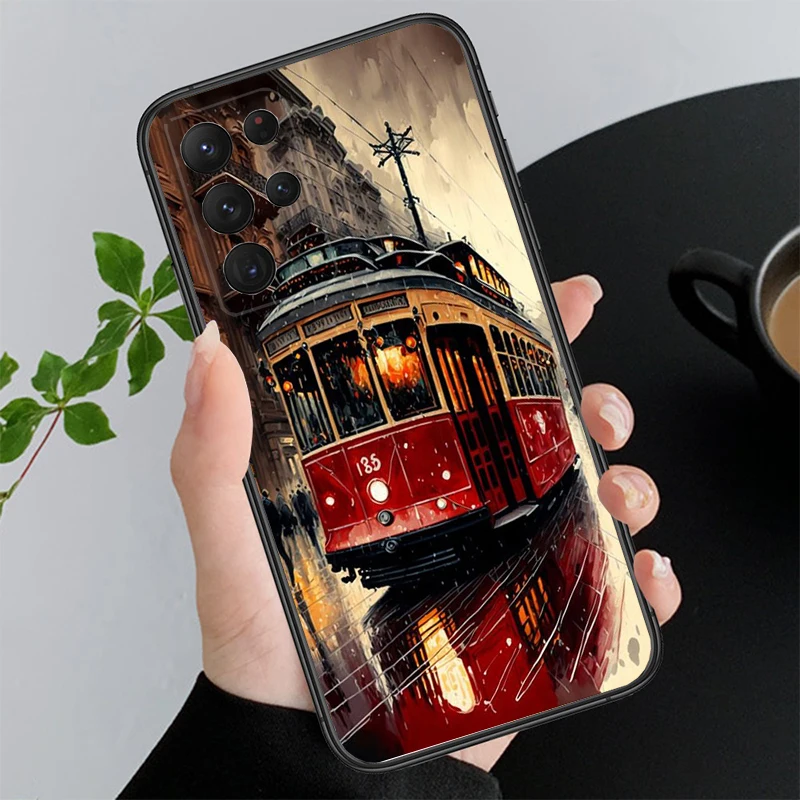

London Bus Telephone Box Big Ben Phone Case For Samsung Galaxy A35 A55 A54 A15 A25 A05s A05 A22 A24 A52 A33 A34 M34 M14 M54 M23