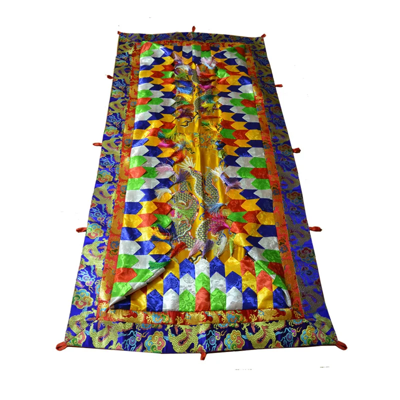 200cm  Buddhist supply Buddhism HOME Temple altar Embroidery Dragon figure of the Buddha Hanging Roof ceiling curtain cover