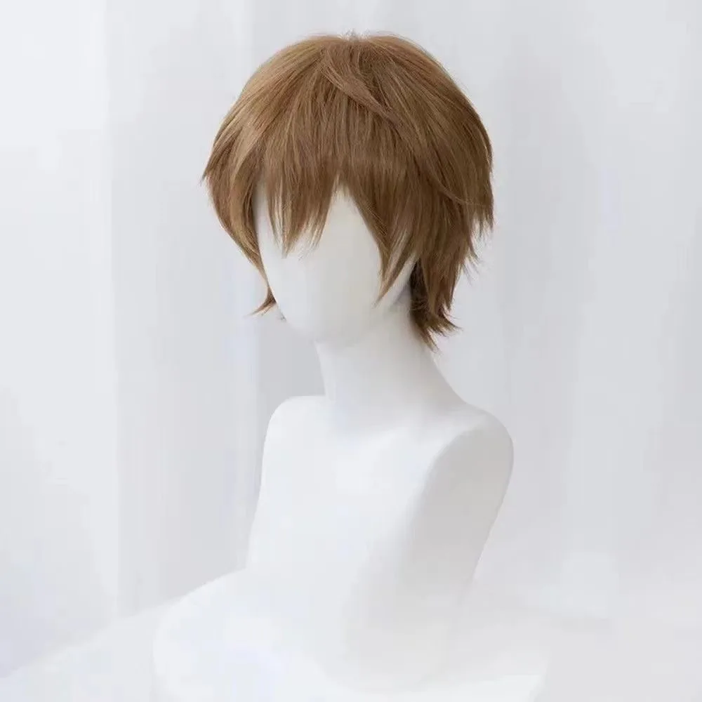 วิกผมคอสเพลย์นักเลงเนบูซาเบดา สไตล์เดียวกัน วิกผมชาย ทรงผมสั้น 2D แบบคลุมทั้งศีรษะ