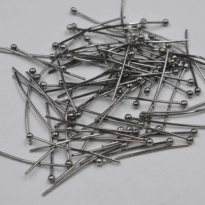 FLTMRH 400pcs 18mm Silver Plated Ball Pins For DIY Jewelry Bracelet Necklace Earring Making Accessories For Jewelry Length